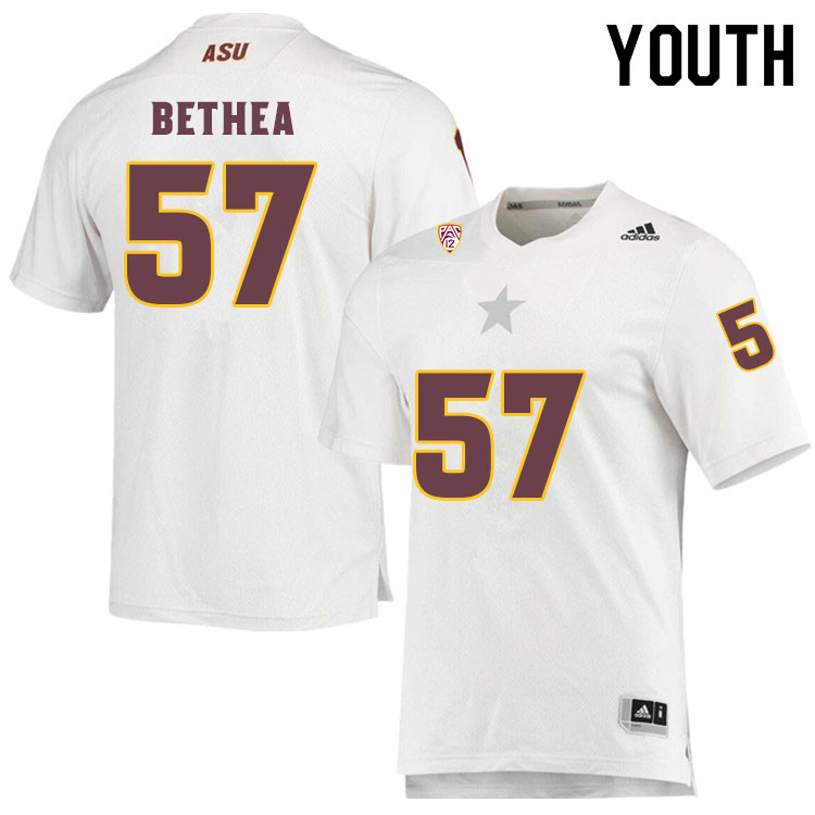 Youth #57 Armon BetheaArizona State Sun Devils College Football Jerseys Sale-White